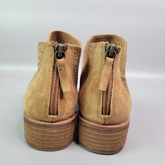 Sofft Women’s Barrosa Sunset Orange Suede Ankle Bootie Size 8.5M - Picture 5 of 8